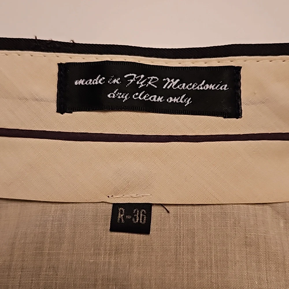 Gianfranco Ruffini Italy 100% Wool Double Breasted Olive Suit 43R / 35.5X31.25 - Picture 10 of 14